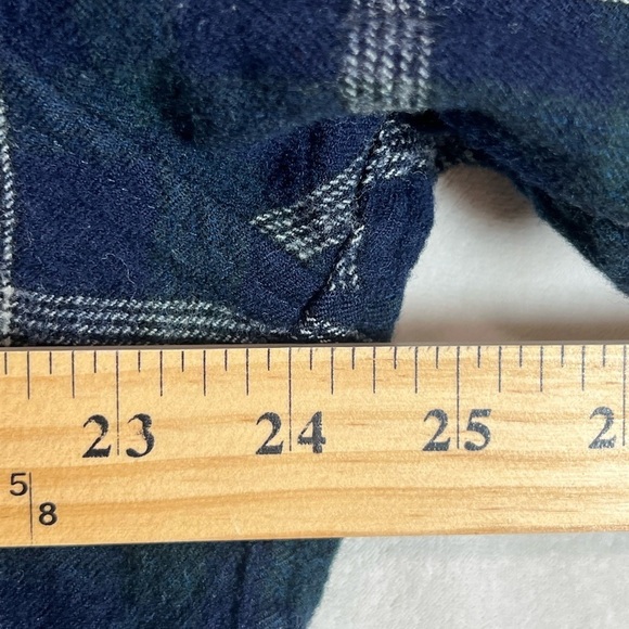 Pendleton Sir Pendleton XL 100% Worsted Wool USA Blue Plaid Button Front Shirt - Picture 11 of 11